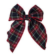 Load image into Gallery viewer, Holiday plaid bow
